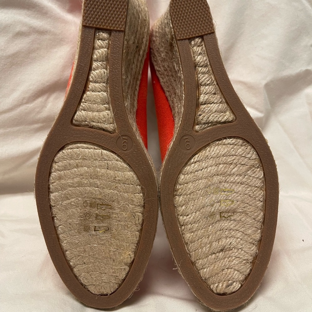 J. Crew Canvas Espadrille Wedge Pumps - Picture 3 of 3